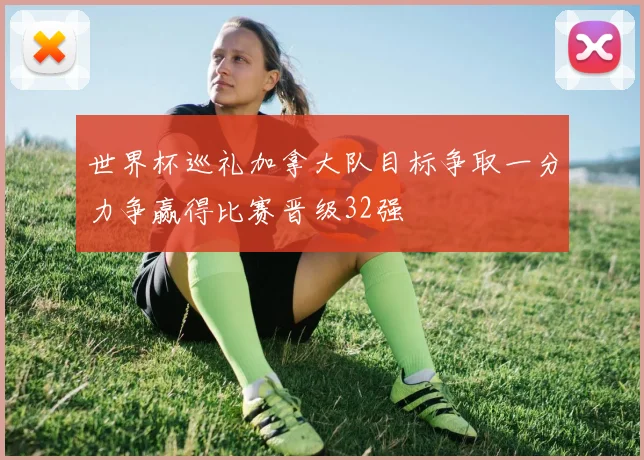 世界杯巡礼加拿大队目标争取一分力争赢得比赛晋级32强